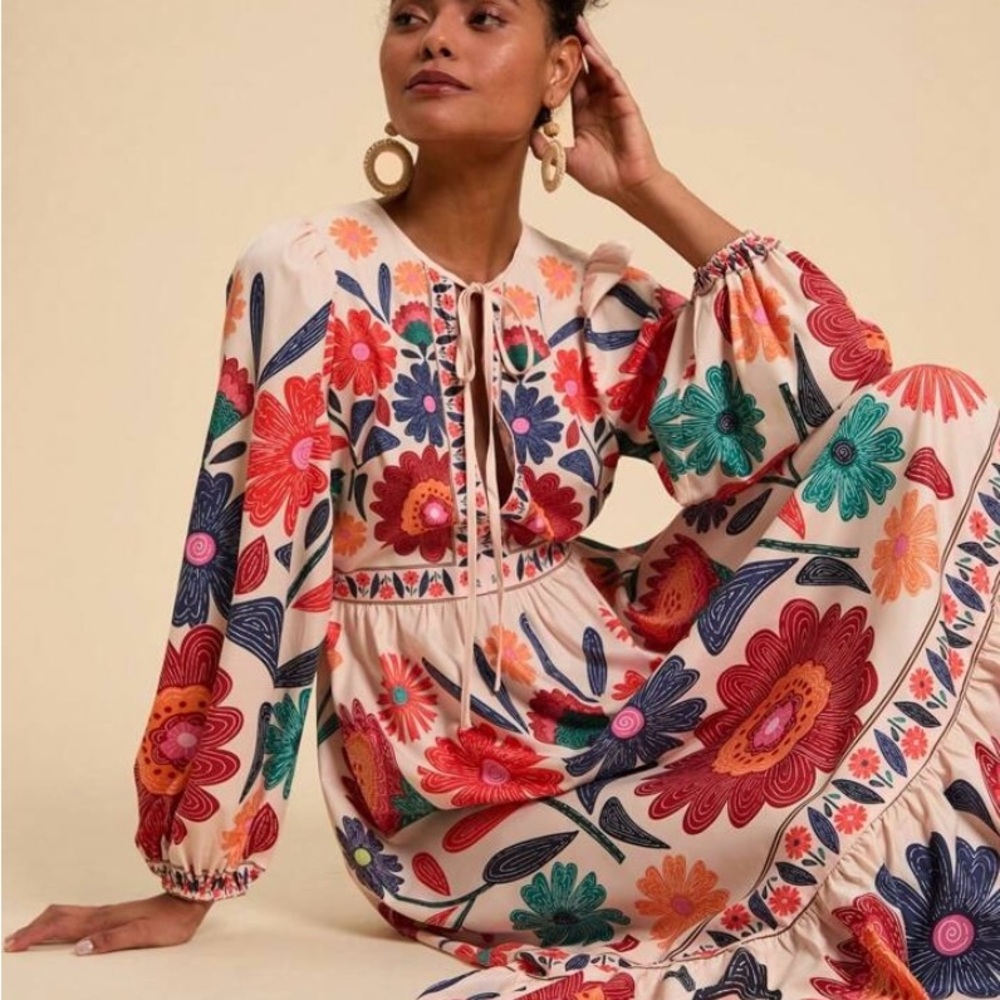 SHEIN Floral Maxi Dress - Multicolor NWOT